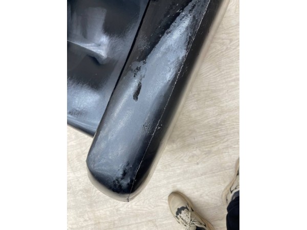 40/015 Уценка! Кресло Аккорд подлокотники квадратные Экокожа Чёрная