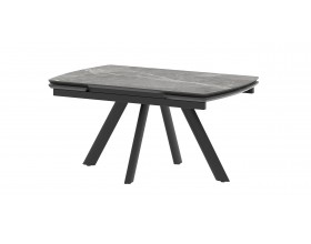 Стол Бастет MC120(180)F Серый Мрамор матовый
