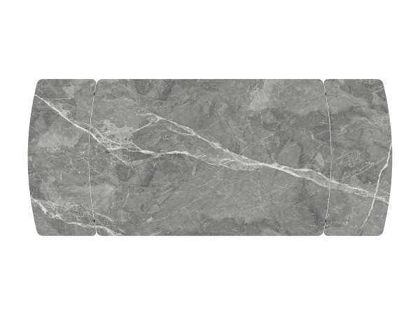 Стол Бастет MC120(180)F Серый Мрамор матовый