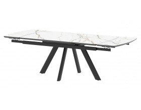 Стол Бастет MC138(198)F Бело-золотой Мрамор матовый
