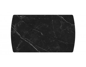 Стол Бастет MC138(198)F Черный Мрамор матовый