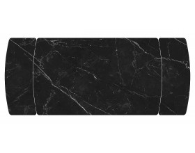 Стол Бастет MC138(198)F Черный Мрамор матовый