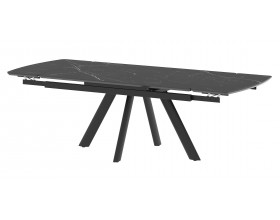 Стол Бастет MC138(198)F Черный Мрамор матовый