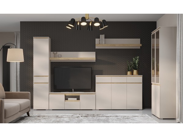 Гостиная "ГРЕТТА" композиция №13 Кашемир-Дуб Экспресив песочный