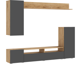 Гостиная Верона Графит, Дуб Крафт