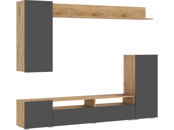 Гостиная Верона Графит, Дуб Крафт
