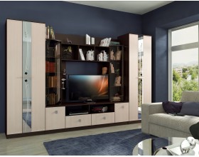 Гостиная Венеция Дуб беленый, Венге