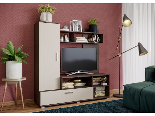 Гостиная Мини Дуб беленый, Венге