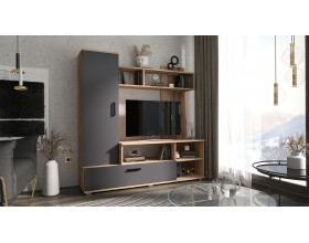 Гостиная Мини Графит, Дуб Крафт