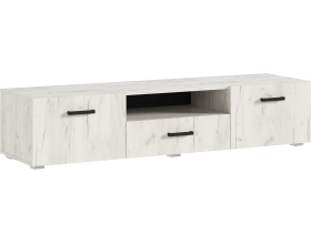 Нэнси NEW Тумба ТВ 1600 Дуб Крафт Белый, Дуб Крафт Белый