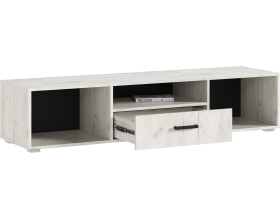 Нэнси NEW Тумба ТВ 1600 Дуб Крафт Белый, Дуб Крафт Белый