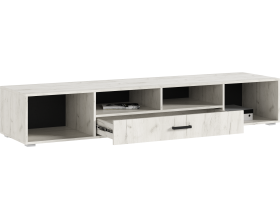 Нэнси NEW Тумба ТВ 2000 Дуб Крафт Белый, Дуб Крафт Белый