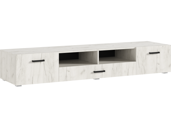 Нэнси NEW Тумба ТВ 2000 Дуб Крафт Белый, Дуб Крафт Белый