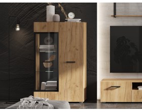 Нэнси NEW Шкаф-витрина Дуб Крафт