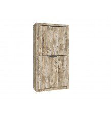 Ривьера Шкаф 2-створчатый с полками Дуб Юкон, Бетон темный