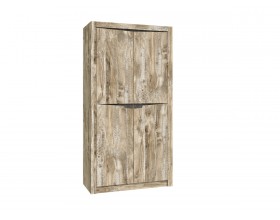 Ривьера Шкаф 2-створчатый с полками Дуб Юкон, Бетон темный