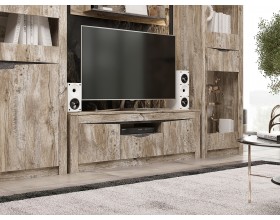 Ривьера Тумба ТВ Дуб Юкон, Бетон темный