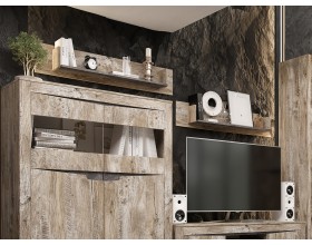 Ривьера Полка Дуб Юкон, Бетон темный