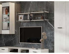 Нэнси LOFT Полка 1300 Дуб Крафт Белый