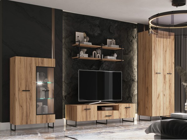 Нэнси LOFT Шкаф 2-створчатый 800 Дуб Крафт, Дуб Крафт