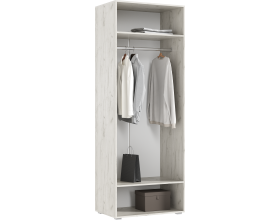 Нэнси LOFT Шкаф 2-створчатый 800 Дуб Крафт Белый, Дуб Крафт Белый