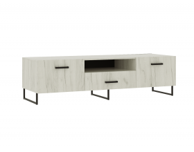 Нэнси LOFT Тумба ТВ 1600 Дуб Крафт Белый, Дуб Крафт Белый