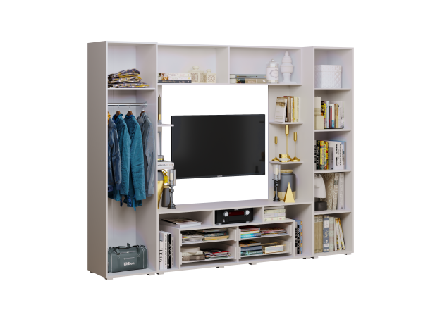 Гостиная Гармония Пластер Блэк, Белый