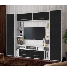 Гостиная Гармония Пластер Блэк, Белый