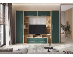 Гостиная Гармония Браш Мени Грин, Дуб Крафт