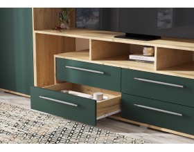 Гостиная Гармония Браш Мени Грин, Дуб Крафт