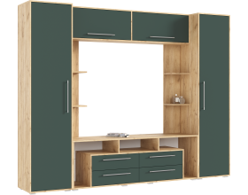 Гостиная Гармония Браш Мени Грин, Дуб Крафт