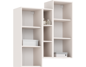 Оскар Шкаф подвесной комбинированный Кашемир, Кашемир