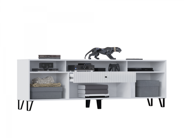 Оливия Тумба ТВ Шарли Белый, Белый