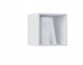 Оливия Шкаф навесной малый Белый Глянец, Белый