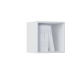 Оливия Шкаф навесной малый Шарли Белый, Белый