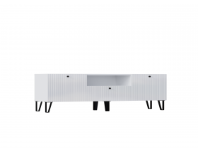 Оливия Тумба ТВ малая Белый Глянец, Белый