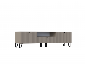 Оливия Тумба ТВ малая Шарли Мокко, Глиняный серый