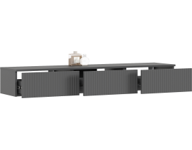 Гостиная Оскар компоновка 2 Графит Софт NEW, Графит