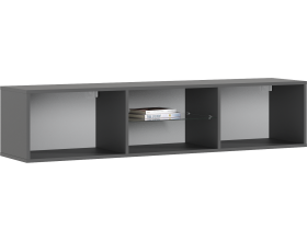 Гостиная Оскар компоновка 1 Графит Софт NEW, Графит