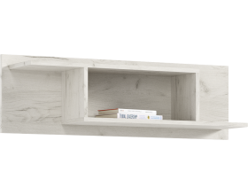 Гостиная Оскар компоновка 1 Графит Софт NEW, Дуб Крафт Белый