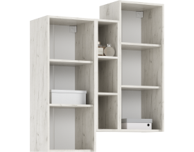 Гостиная Оскар компоновка 1 Графит Софт NEW, Дуб Крафт Белый