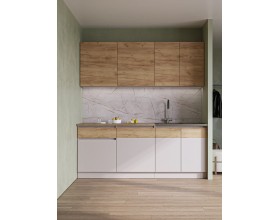 Кухонный гарнитур Айден Микс 2,0 кашемир/дуб крафт золотой