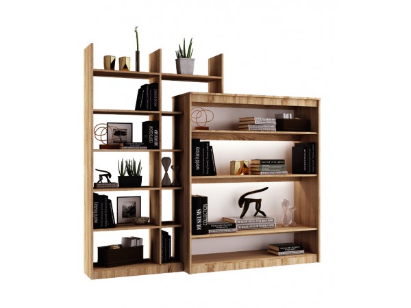 Терра Шкаф для посуды Белый глянец/Дуб сонома, Дуб сонома