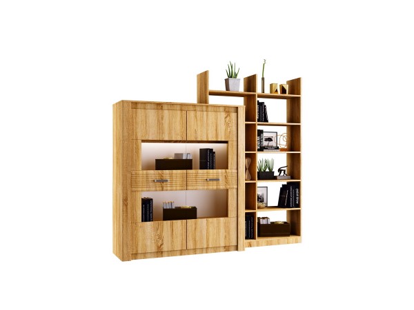 Терра Шкаф для посуды Сонома, Дуб сонома