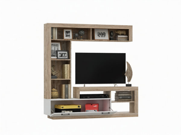 Ангара Центральная секция Белый глянец, Сонома