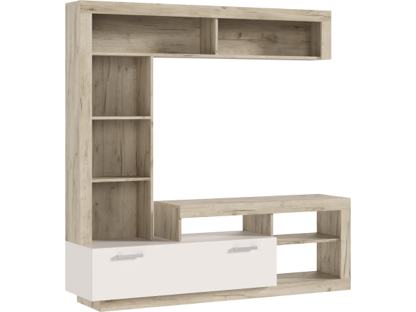 Ангара Центральная секция Кашемир, Дуб Крафт Серый