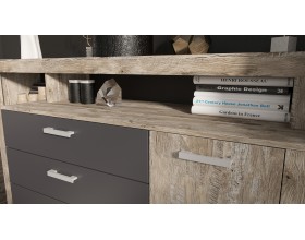 Ангара Комод 2УПК Графит/Дуб Юкон, Дуб Юкон