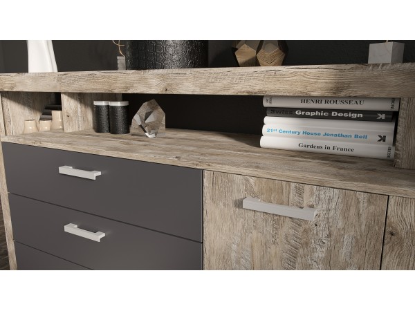 Ангара Комод 2УПК Графит/Дуб Юкон, Дуб Юкон