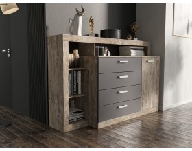 Ангара Комод 2УПК Графит/Дуб Юкон, Дуб Юкон