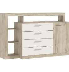 Ангара Комод 2УПК Кашемир/Дуб Крафт Серый, Дуб Крафт Серый